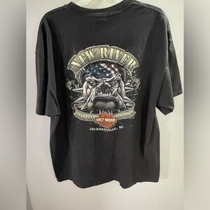 black Harley Davidson t-shirt, size XL